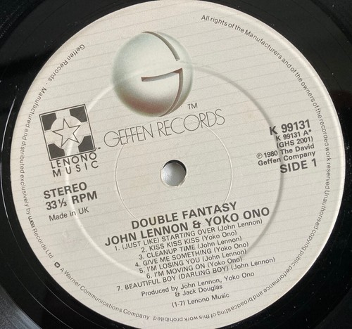 JOHN LENNON & YOKO ONO "Double Fantasy" 1980 UK Press Rock LP.. - Picture 3 of 3