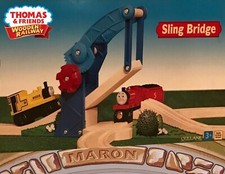 THOMAS FRIENDS WOODEN RAILWAY SLING BRIDGE ABSOLUTELY MINT NIB