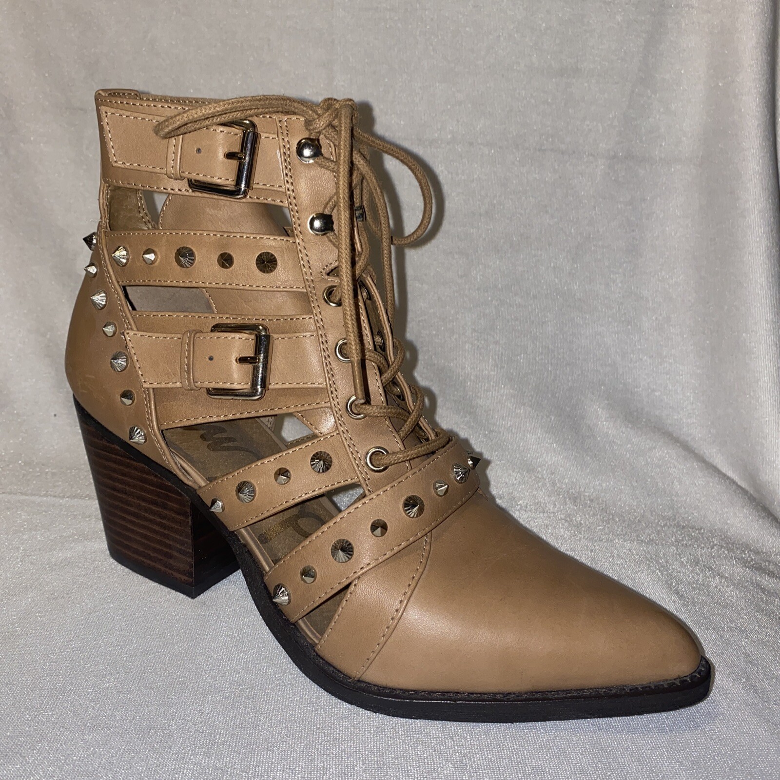 Sam Edelman Elana Cutout Studded Camel 