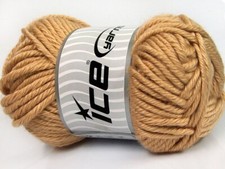 2-Skein Lot Atlas Jumbo Yarn superbulky acrylic 2x200g Cafe Latte