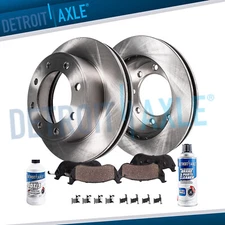 6pc 13.98" Front Rotors Brake Pads for 2011 - 2019 Silverado Sierra 2500 3500 HD