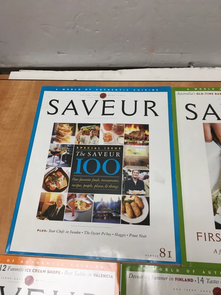 2005 SAVEUR MAGAZINE LOT OF 9 ISSUES 81 to 89 complete year - Image 2 of 4