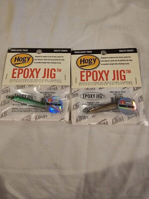 2 Hogy Epoxy Jig Translucent Finish Green, Olive