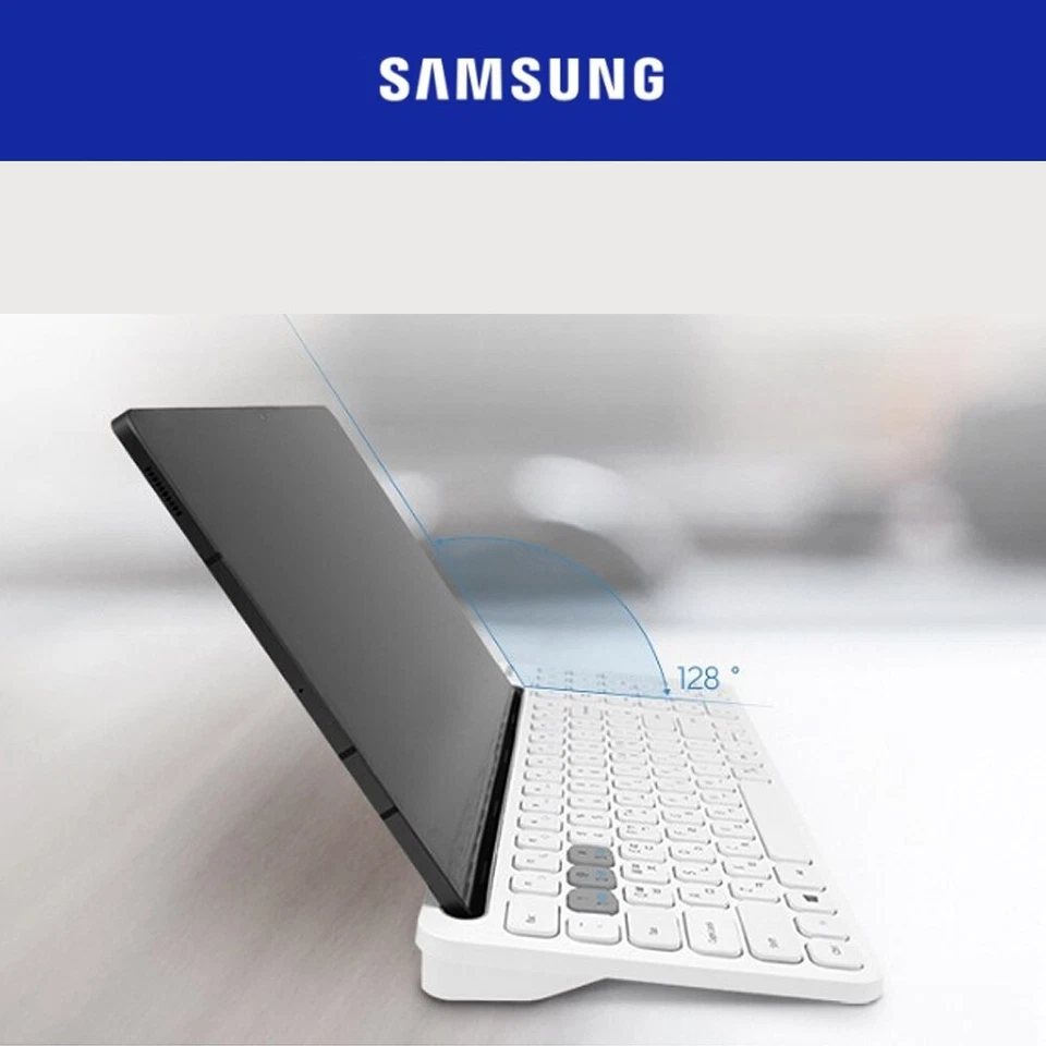 SAMSUNG Bluetooth5.0 Wireless Keyboard SK-P1000 White Tablets Multi-Pairing - Image 2 of 4