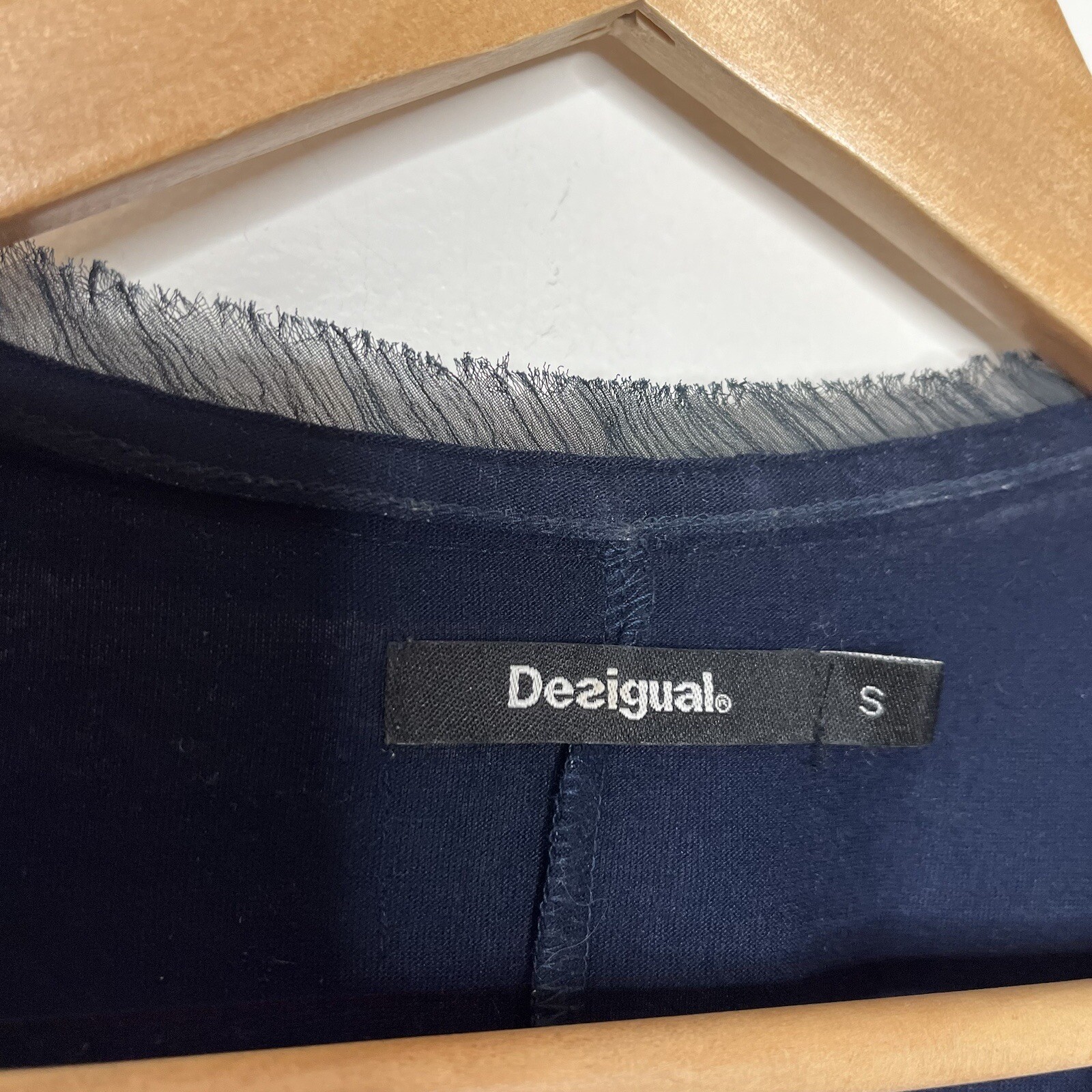 Desigual Patchwork Multiprint Top Womens Small Ta… - image 5