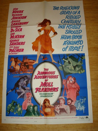 THE AMOROUS ADVENTURES OF MOLL FLANDERS 1965 Original 1 sheet 27x41 Kim Novak