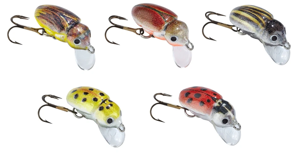 Balzer Matze Koch "Krabbelgruppe" Insektenwobbler 5 Farben 2,5cm 1,5g Käfer NEW