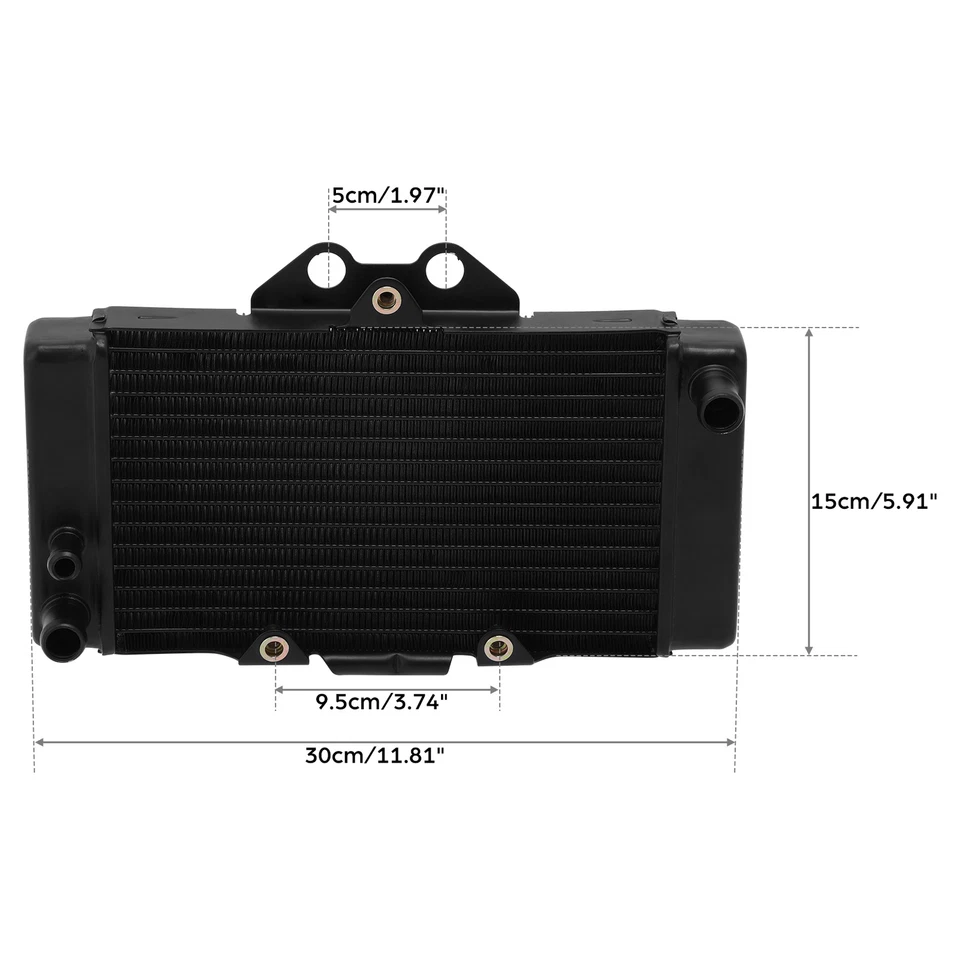 Engine Radiator Cooling Cooler Fit For Honda VTR250 VTR-250 2009-2017 New - Image 3 of 4