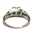 GIA Platinum .58ct VS2 VS K H round diamond vintage engagement ring 2.4g 5.5 — photo 4