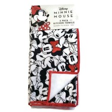 Disney Minnie Mouse Kitchen Towels 3 Pack Super Absorbent Multi Color 16 26 New