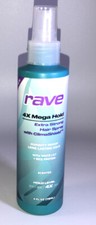 Rave 4X Mega Hold Extra Strong Hair Spray W Clima Shield 4 oz-Hold Level 4X-NEW
