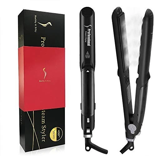 Plancha De Cabello Con Steam Alisadora De Pelo Profesional Cer mica Salon Nuevo