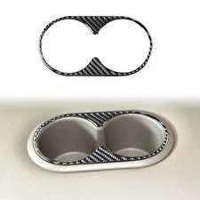 Rear Water Cup Holder Panel Trim For Honda CRV CR-V 2012-2016 Real Carbon Fiber