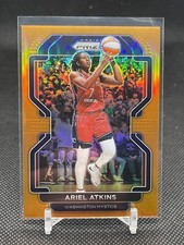 2022 Panini Prizm WNBA Prizm Orange #129 Ariel Atkins #/49 - Mystics