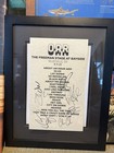 O. A. R. Signed Set List The Just Like Paradise Tour Selbyville, De Framed 20x16 — photo 1