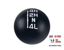Black/Aluminum Weighted Transfer Case Shift Knob 3/8X24 Compatible with White