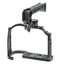 Camera Cage Frame with 3/8"-16 with Top Handle Grip For Canon EOS R5II Camera