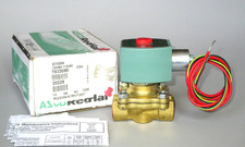 ASCO Red Hat Solenoid Valve 8210G094, 1/2" NPT, 120V Watertight Coil, 3UL13