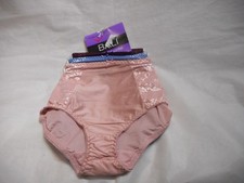 3 PK Bali Multicolor Double Support Brief Panty Medium,Large, XL 2X/9