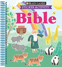 Brain Games - Sticker Activity: Bible For Kids Ages 3-6 