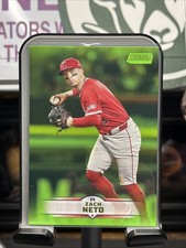 2025 Topps Stadium Club - Zach Neto #37 Lime Green Foil