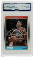 Chicago Bulls Dennis Rodman 88-89 Fleer Rookie Card #43 PSA Authenticated