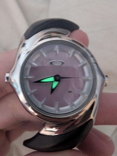 Oakley Crush 2.5 Watch Pink Mother Of Pearl Dial Black Strap Quartz 00s Y2K - Bild 12 von 12