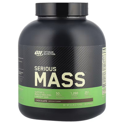 Optimum Nutrition, Serious Mass , Chocolate, 6 Lb (2.72 Kg)