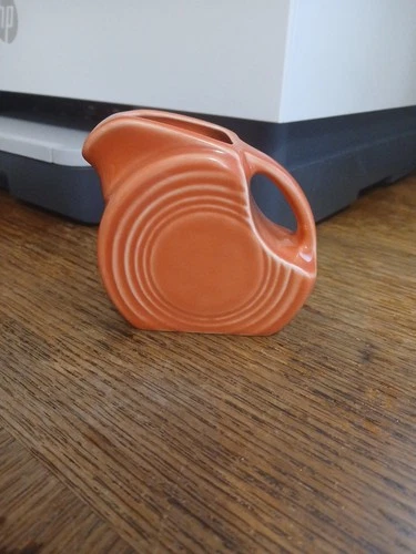 Fiesta Ware ~ Persimmon ~ Miniature ~ 4 oz Creamer Pitcher ~ 3"