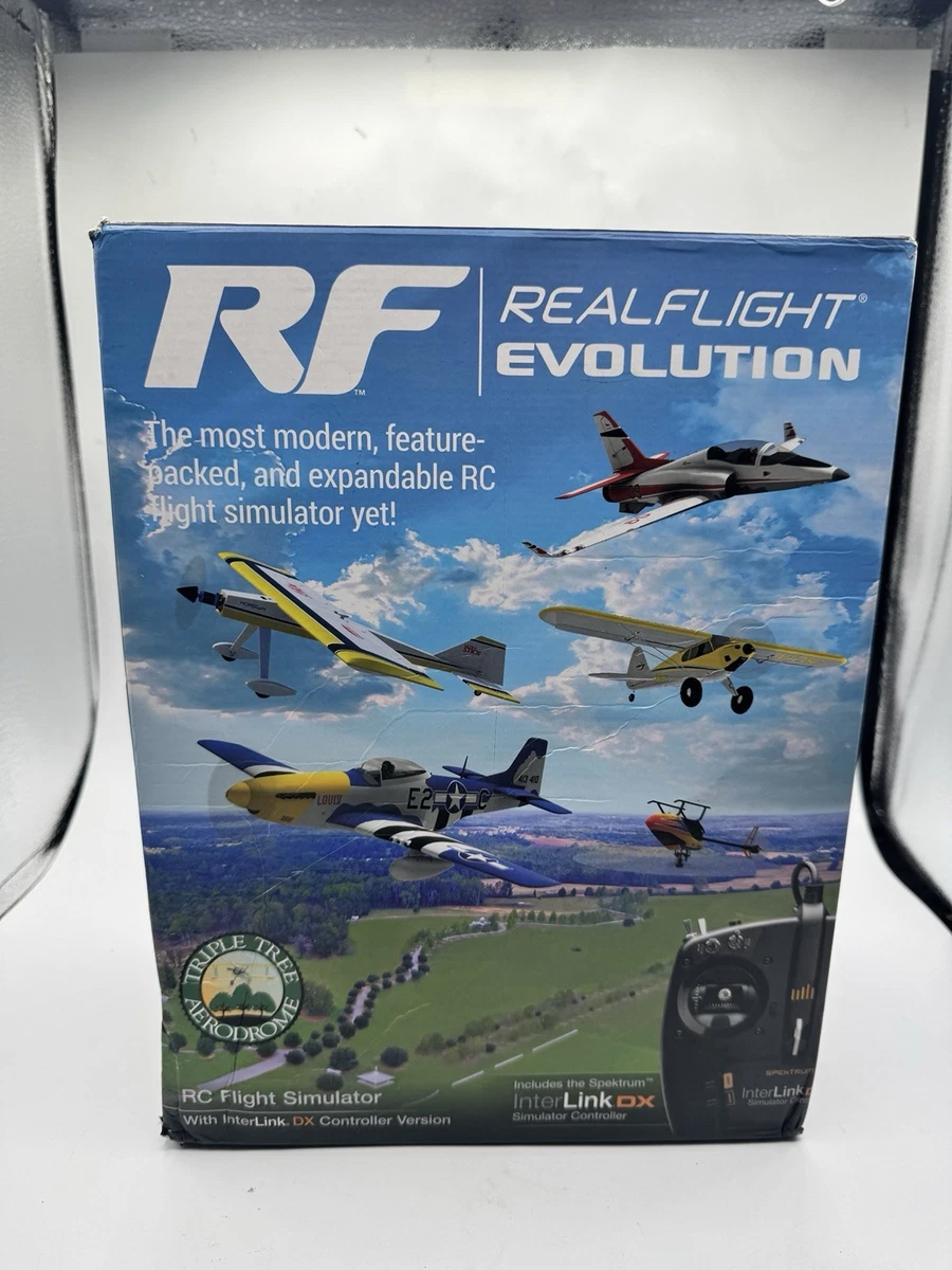 RealFlight RF 7.5 Simulateur De Vol RC Avec Manette InterLink Elite, Boîte Ouverte