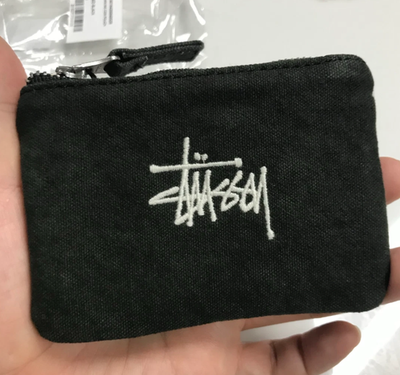 Stussy Canvas Coin Pouch Washed Black | eBay