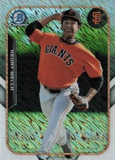 2015 Bowman #FFM-KME Keury Mella The Farm's Finest Minis San Francisco Giants