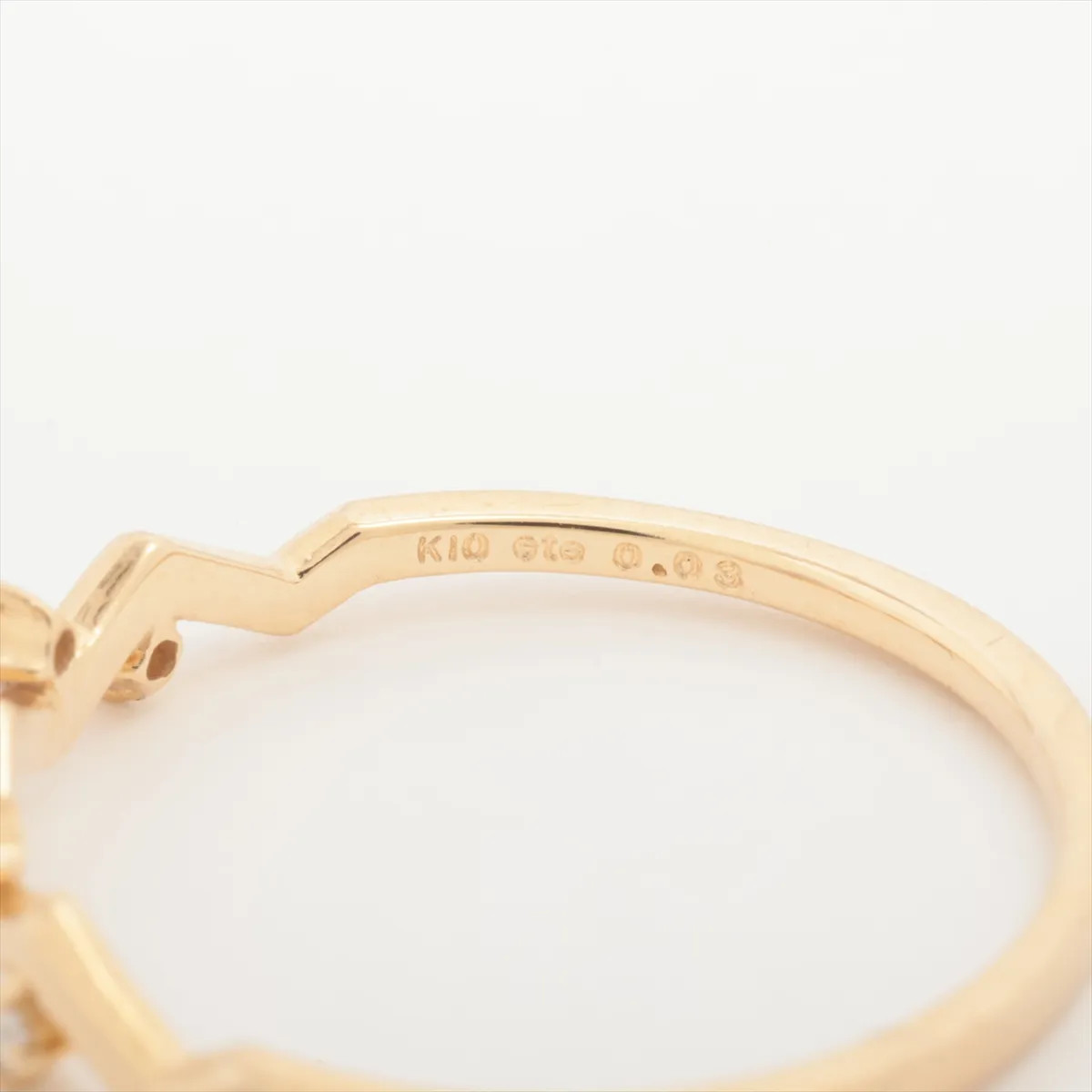 ete diamond Ring K10(YG) 0.7g 0.03