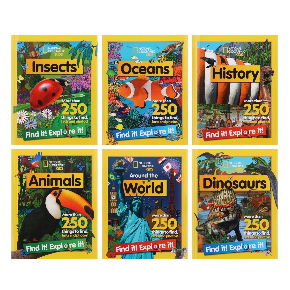 Find it! Explore it! By National Geographic Kids 6 Books Set