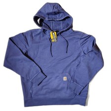 Carhartt Women  s Relaxed Fit Midweight French Terry Hoodie Medium Lunar Blue
