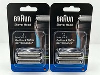 2 PACK BRAUN 32B SERIES 3 ELECTRIC SHAVER REPLACEMENT FOIL CASSETTE CUTTERS