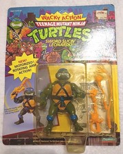 1990 Sword Slicin' Leonardo Wacky TMNT Playmates Unpunched