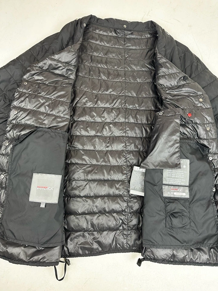 Duvetica 女式绗缝羽绒外套夹克,尺寸 42 黑色 — 第 3/4 张图片