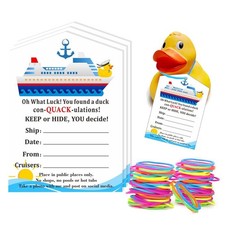 Duck Tag, Tags, Cruising Rubber 2.5 x 3.5 inch, White blue