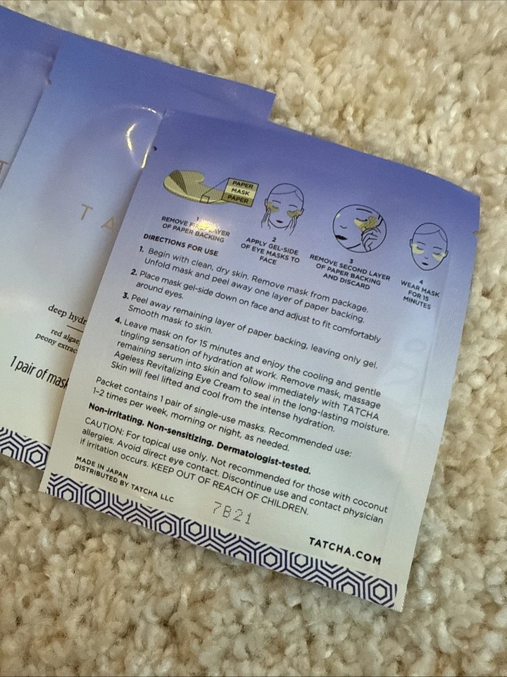 Tatcha Luminous Deep Hydration Revitalizing Eye Mask + Deep Hydration Mask - Image 4 of 4