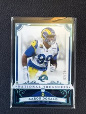 AARON DONALD 2025 NATIONAL TREASURES FOOTBALL MIDNIGHT BLUE RAMS /20 Q5876