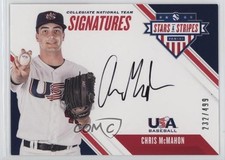 2020 Panini USA Baseball Stars & Stripes 232/499 Chris McMahon #CNTCM Auto 0j81
