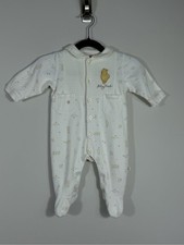 Vintage Disney Classic Pooh Baby Footed Sleeper 3M Winnie the Pooh Cream