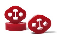 PERRIN Standard Red Exhaust Hanger Set 3pc for Subaru Forester 14-26 New