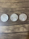 Lot Of Three (3) Silver Eagles 2007,2009,2011 .999 Fine Silver