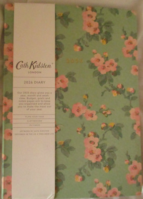 Cath Kidston, A5 2026 Floral Leinen Woche zur Ansicht Tagebuch/Planer
