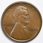 1909 VDB Lincoln Wheat Penny Cent AU - Almost Uncirculated