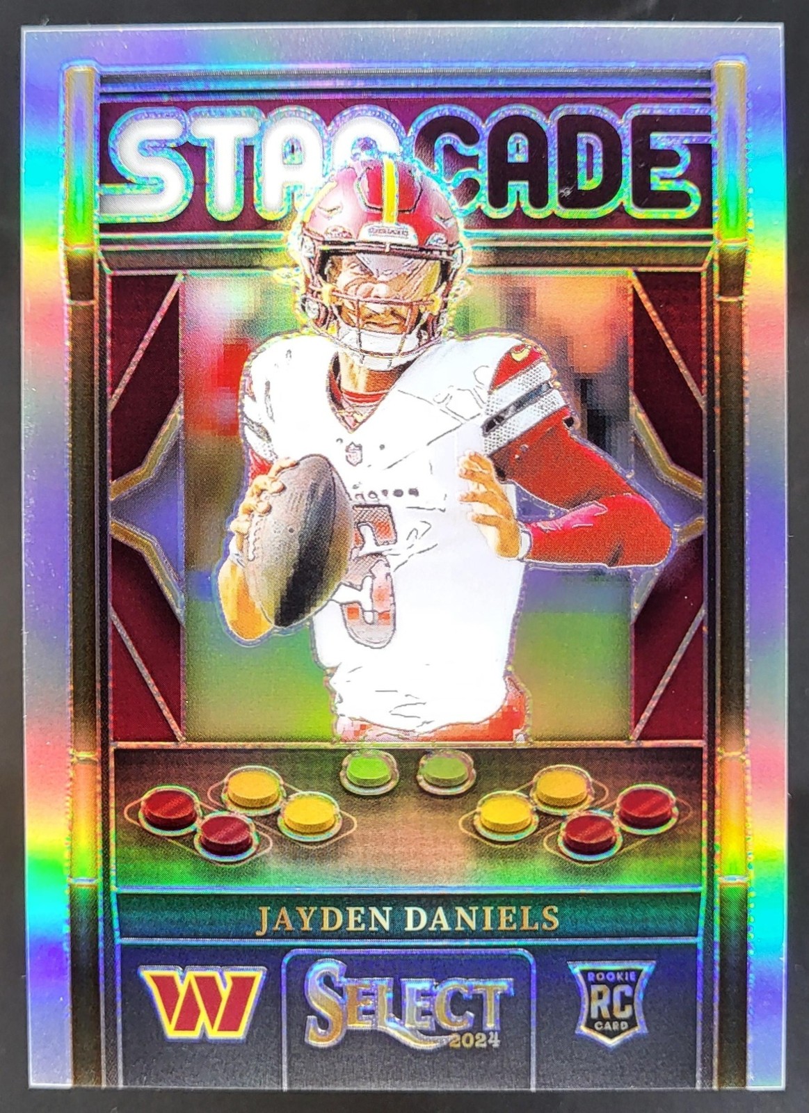 2024 Panini Select Jayden Daniels Starcade #12 RC Washington Commanders RJ3