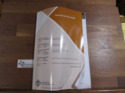 Journal of the ACM 2015, Volume 62, Number 5 Association for Computing Machinery