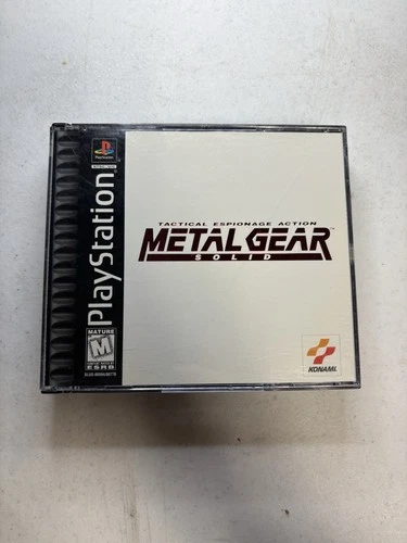 Metal Gear Solid PS1 PlayStation 1 Complete CIB w/Case, Manual & 2 Discs TESTED